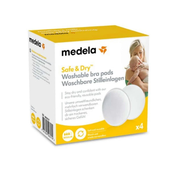 4 Washable Absorbent Pads Medela