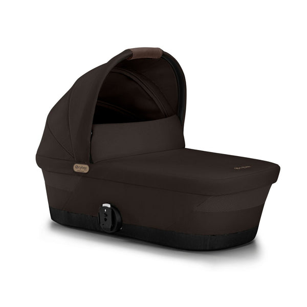 Alcofa CYBEX GAZELLE S compatível com os carrinhos Gazelle S e e-Gazelle S, com colchão em espuma macia, interior espaçoso, pega de transporte e capota solar XXL com proteção UPF 50+ para bebés desde o nascimento até aos 9 kg. Chocolate Brown
