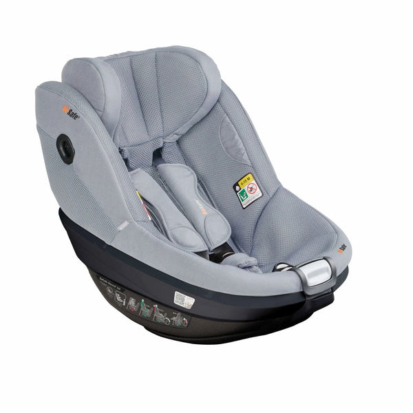 Cadeira auto BeSafe Beyond² 360 dos 61 aos 125 cm com rotação 360°, proteção SIP+, Universal Level Technology e espaço para pernas ajustável. Peak Mesh