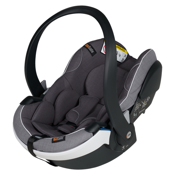 Cadeira auto BeSafe iZi Go Modular X2 i-Size com sistema SIP+, Dynamic Force Absorber, arnês de 5 pontos, tecidos respiráveis e compatível com a Base iZi Modular ISOFIX para bebés dos 40 aos 75 cm. Metallic Melange