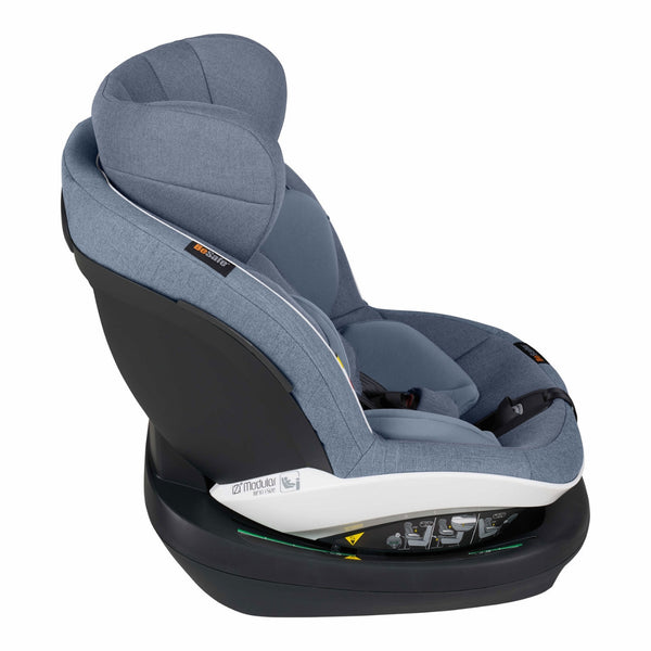 Cadeira auto BeSafe iZi Modular RF X1 i-Size com Dynamic Force Absorber™, proteção lateral SIP+, aprovação no Teste Plus, Magnetic Belt Assistants™ e utilização exclusivamente em contra marcha para crianças dos 61 aos 105 cm. Cloud Mélange