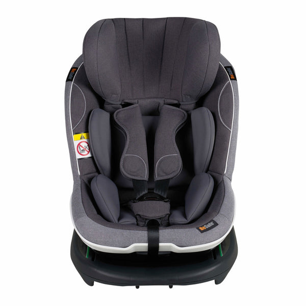 Cadeira auto BeSafe iZi Modular RF X1 i-Size com Dynamic Force Absorber™, proteção lateral SIP+, aprovação no Teste Plus, Magnetic Belt Assistants™ e utilização exclusivamente em contra marcha para crianças dos 61 aos 105 cm. Metallc Mélange