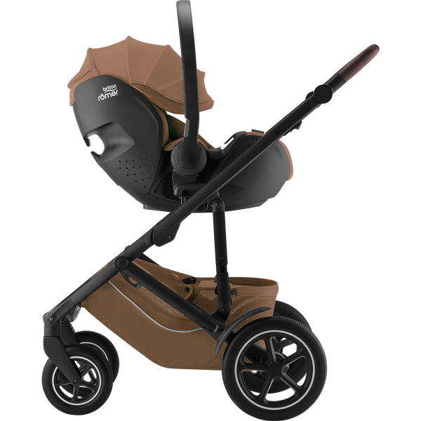 Cadeira auto Britax Römer Baby-Safe Pro i-Size com tecnologia Ergo Recline, redutor para recém-nascidos, arnês de 3 pontos, compatível com VARIO BASE 5Z e utilização desde o nascimento até aos 87 cm. Warm Caramel