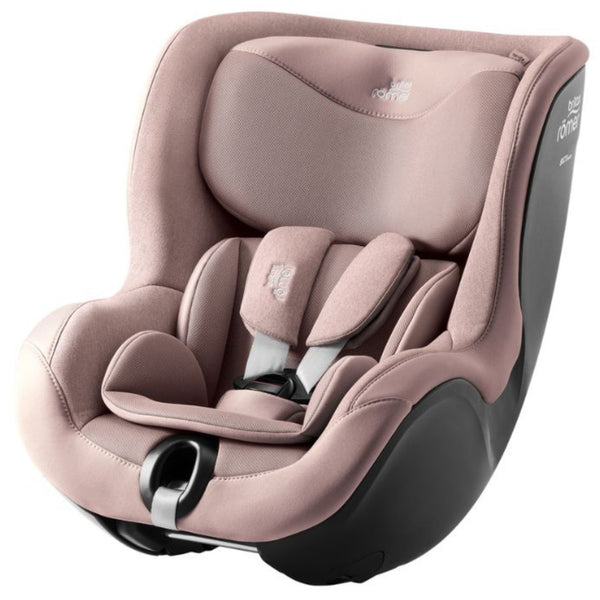 Cadeira auto Britax Römer Dualfix 5Z i-Size com rotação de 360° na Flex Base 5Z, 12 posições de reclinação, arnês de 5 pontos e proteção contra impactos laterais para crianças dos 61 aos 105 cm. Dusty Rose