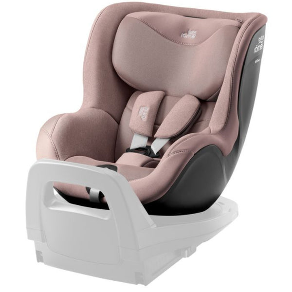 Cadeira auto Britax Römer Dualfix 5Z i-Size com rotação de 360° na Flex Base 5Z, 12 posições de reclinação, arnês de 5 pontos e proteção contra impactos laterais para crianças dos 61 aos 105 cm. Dusty Rose