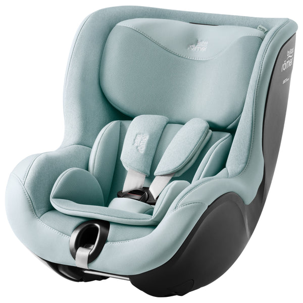 Cadeira auto Britax Römer Dualfix 5Z i-Size com rotação de 360° na Flex Base 5Z, 12 posições de reclinação, arnês de 5 pontos e proteção contra impactos laterais para crianças dos 61 aos 105 cm. Harbor Blue
