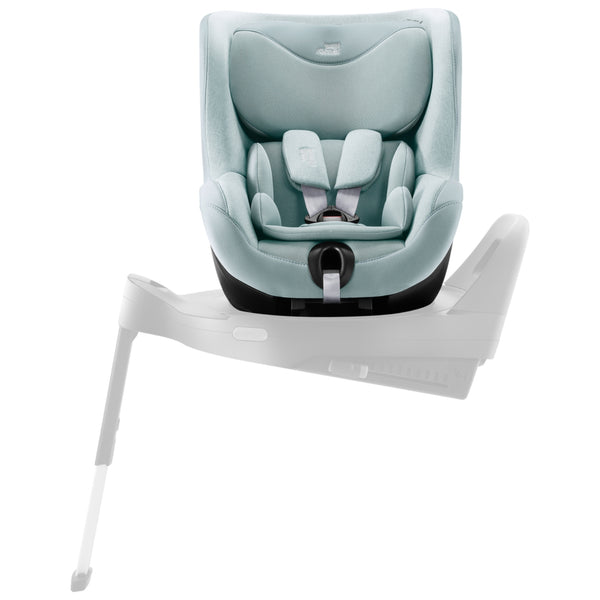Cadeira auto Britax Römer Dualfix 5Z i-Size com rotação de 360° na Flex Base 5Z, 12 posições de reclinação, arnês de 5 pontos e proteção contra impactos laterais para crianças dos 61 aos 105 cm. Harbor Blue