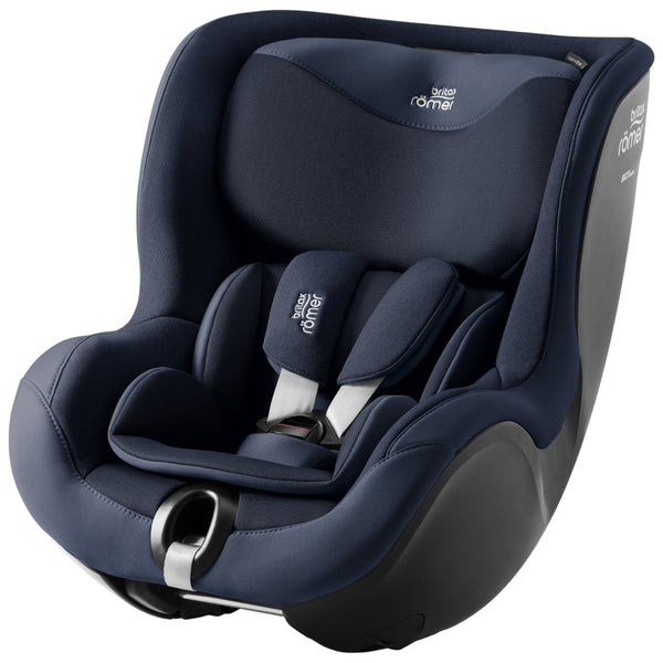 Cadeira auto Britax Römer Dualfix 5Z i-Size com rotação de 360° na Flex Base 5Z, 12 posições de reclinação, arnês de 5 pontos e proteção contra impactos laterais para crianças dos 61 aos 105 cm. Night Blue