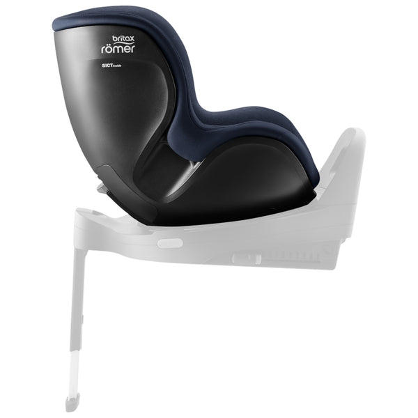 Cadeira auto Britax Römer Dualfix 5Z i-Size com rotação de 360° na Flex Base 5Z, 12 posições de reclinação, arnês de 5 pontos e proteção contra impactos laterais para crianças dos 61 aos 105 cm. Night Blue