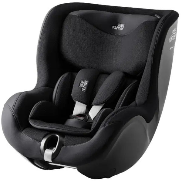 Cadeira auto Britax Römer Dualfix 5Z i-Size com rotação de 360° na Flex Base 5Z, 12 posições de reclinação, arnês de 5 pontos e proteção contra impactos laterais para crianças dos 61 aos 105 cm. Onyx Black