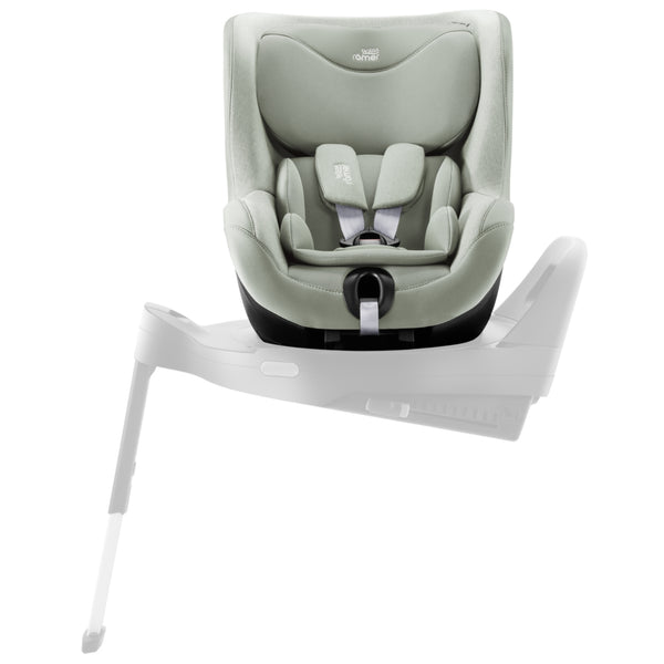 Cadeira auto Britax Römer Dualfix 5Z i-Size com rotação de 360° na Flex Base 5Z, 12 posições de reclinação, arnês de 5 pontos e proteção contra impactos laterais para crianças dos 61 aos 105 cm. Sage Green