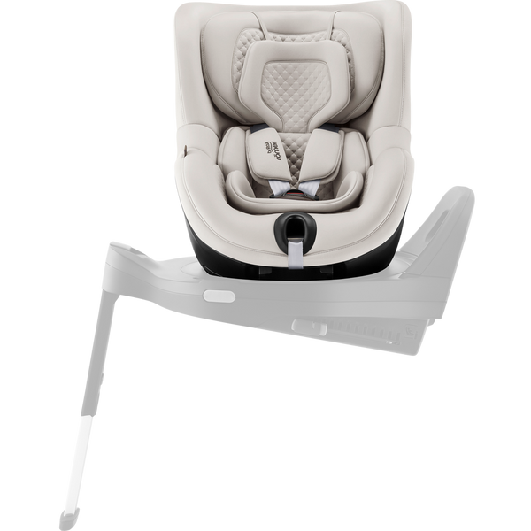Cadeira auto Britax Römer Dualfix 5Z i-Size com rotação de 360° na Flex Base 5Z, 12 posições de reclinação, arnês de 5 pontos e proteção contra impactos laterais para crianças dos 61 aos 105 cm. Soft Taupe
