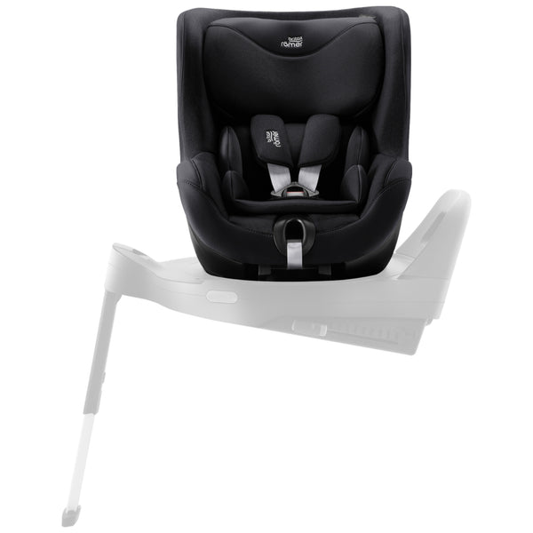 Cadeira auto Britax Römer Dualfix 5Z i-Size com rotação de 360° na Flex Base 5Z, 12 posições de reclinação, arnês de 5 pontos e proteção contra impactos laterais para crianças dos 61 aos 105 cm. Carbon Black