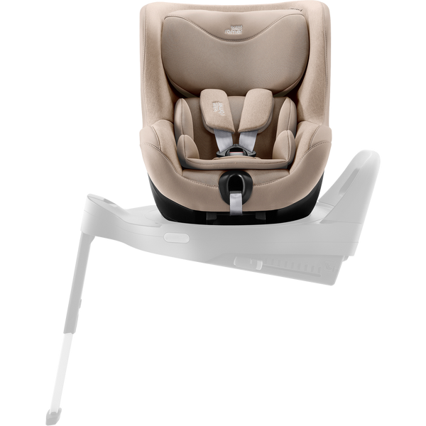 Cadeira auto Britax Römer Dualfix 5Z i-Size com rotação de 360° na Flex Base 5Z, 12 posições de reclinação, arnês de 5 pontos e proteção contra impactos laterais para crianças dos 61 aos 105 cm. Teak