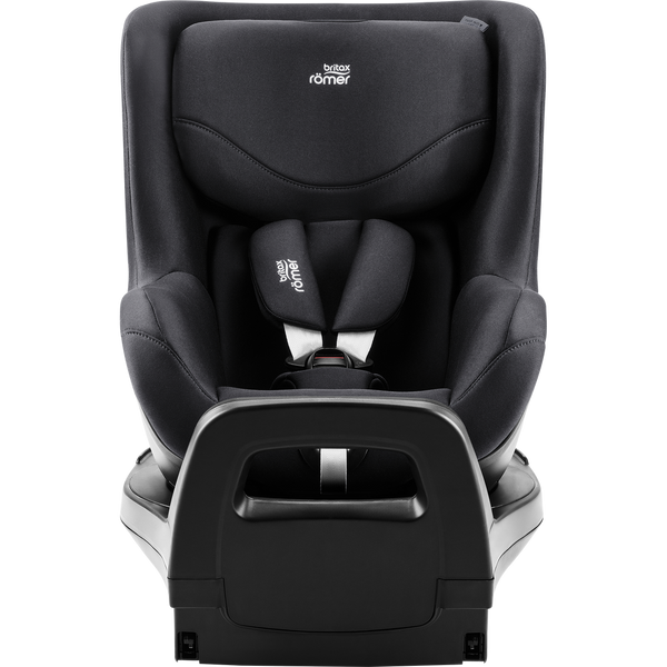 Cadeira auto Britax Römer Dualfix Pro M i-Size com rotação de 360°, tecnologia SICT, 12 posições de reclinação, encosto de cabeça em V, ISOFIX integrado e utilização dos 61 aos 105 cm. Deep Black