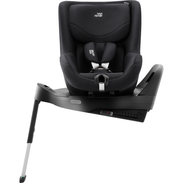 Cadeira auto Britax Römer Dualfix Pro M i-Size com rotação de 360°, tecnologia SICT, 12 posições de reclinação, encosto de cabeça em V, ISOFIX integrado e utilização dos 61 aos 105 cm. Deep Black