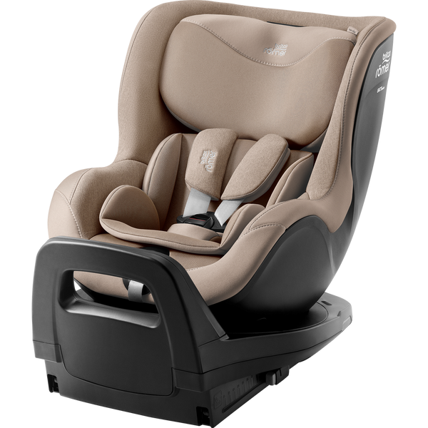 Cadeira auto Britax Römer Dualfix Pro M i-Size com rotação de 360°, tecnologia SICT, 12 posições de reclinação, encosto de cabeça em V, ISOFIX integrado e utilização dos 61 aos 105 cm. Teak