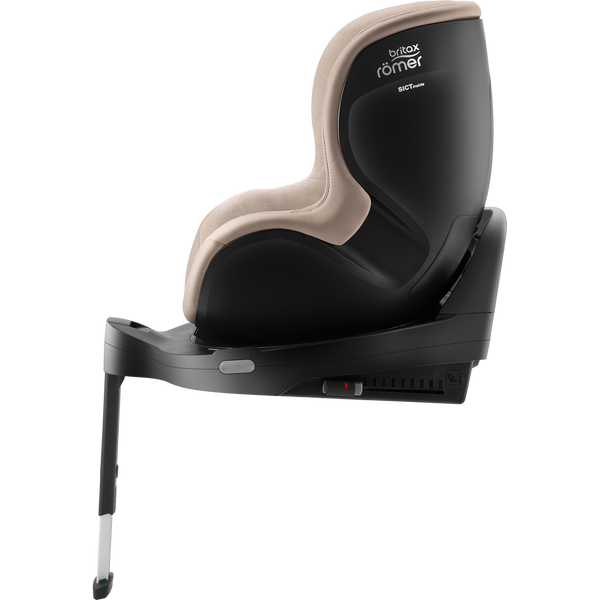 Cadeira auto Britax Römer Dualfix Pro M i-Size com rotação de 360°, tecnologia SICT, 12 posições de reclinação, encosto de cabeça em V, ISOFIX integrado e utilização dos 61 aos 105 cm. Teak