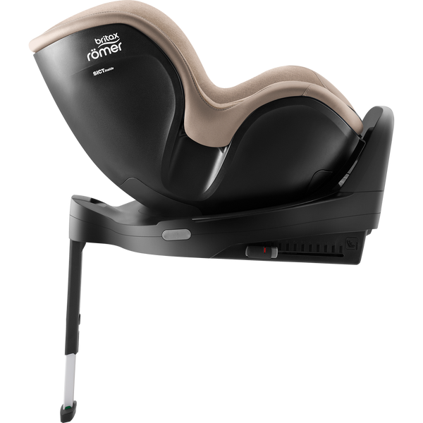 Cadeira auto Britax Römer Dualfix Pro M i-Size com rotação de 360°, tecnologia SICT, 12 posições de reclinação, encosto de cabeça em V, ISOFIX integrado e utilização dos 61 aos 105 cm. Teak