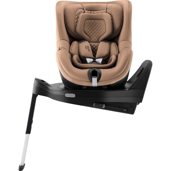 Cadeira auto Britax Römer Dualfix Pro M i-Size com rotação de 360°, tecnologia SICT, 12 posições de reclinação, encosto de cabeça em V, ISOFIX integrado e utilização dos 61 aos 105 cm. Warm Caramel