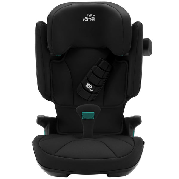 Cadeira auto elevatória Britax Römer Kidfix i-Size com proteção lateral SICT, sistema XP-PAD e SecureGuard para crianças dos 100 aos 150 cm cosmos black