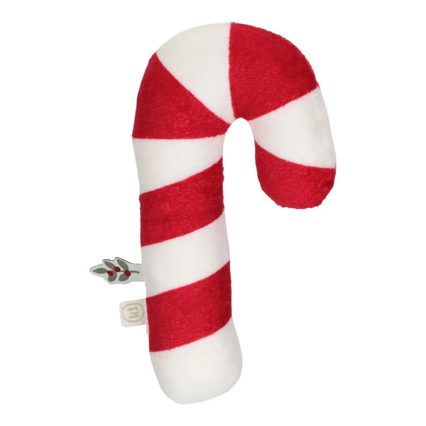 Caixa Presente de Natal Christmas para bebé com três acessórios macios: doudou em forma de estrela, roca bengala doce e peluche de rena.