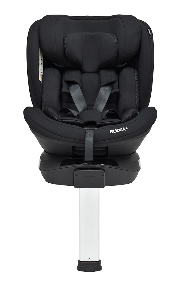 Cadeira auto Carbebé Rodea+ i-Size dos 40 aos 150 cm com rotação 360°, instalação ISOFIX e utilização contra a marcha até aos 105 cm.
Preto e Cinza