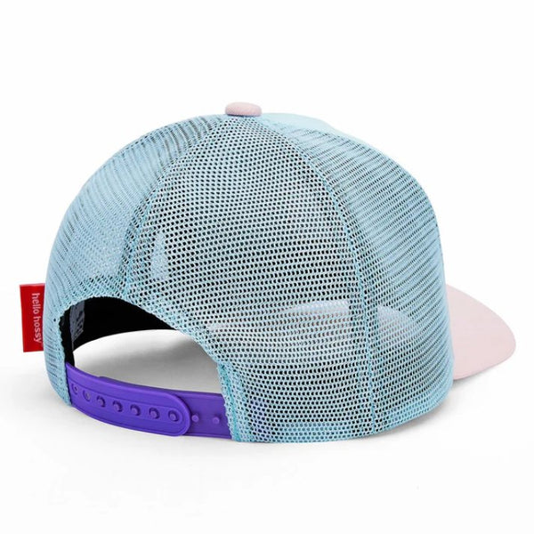 Chapéu para criança Hello Hossy na Cor lagoon costas