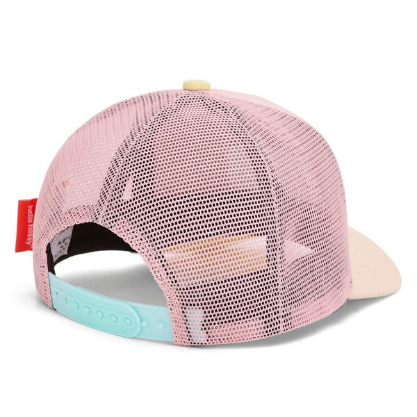 Chapéu para criança Hello Hossy na Cor Powder Pink costas