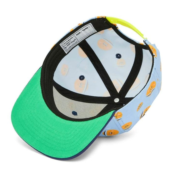 Chapéu Boné Hello Hossy padrão BBall Crew cor azul