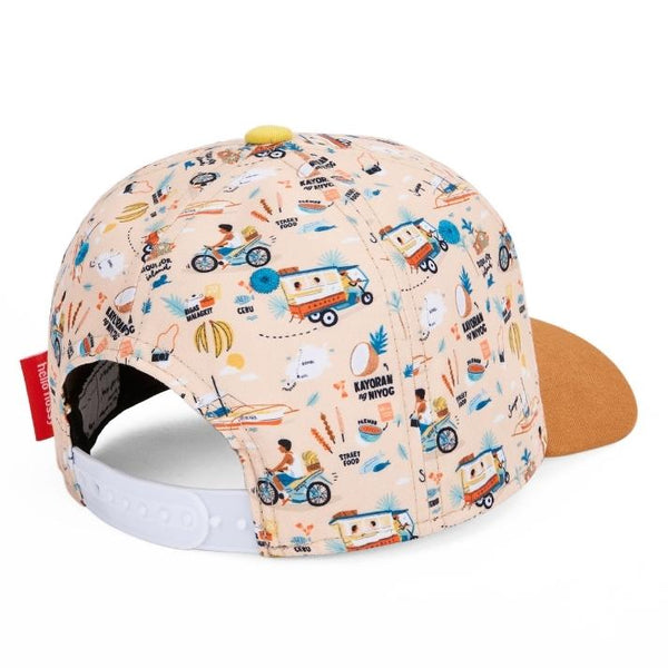 Chapeu Bone para criança Hello Hossy padrão philippines laranja