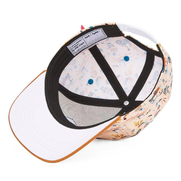 Chapeu Bone para criança Hello Hossy padrão philippines laranja