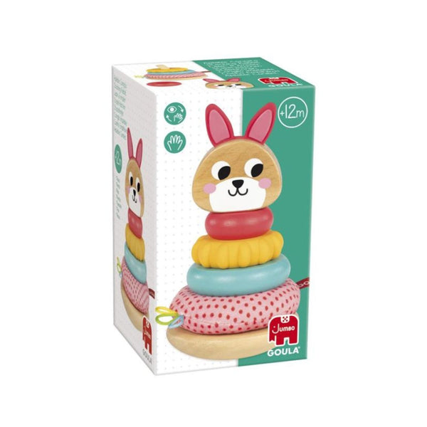 Coelho de empilhar Goula para criança e bebé caixa