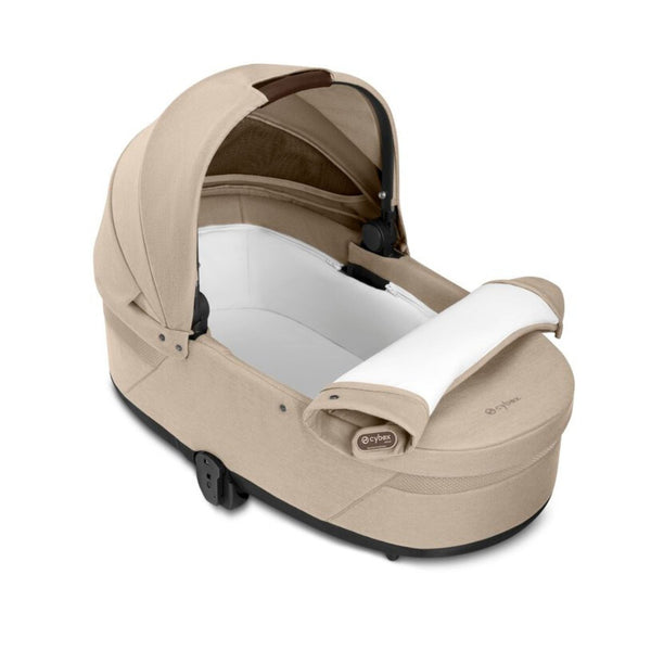 Pack CYBEX Balios S Lux com carrinho, alcofa Cot S Lux, ovo Cloud G3 plus e base ISOFIX G3 na cor almond beige
