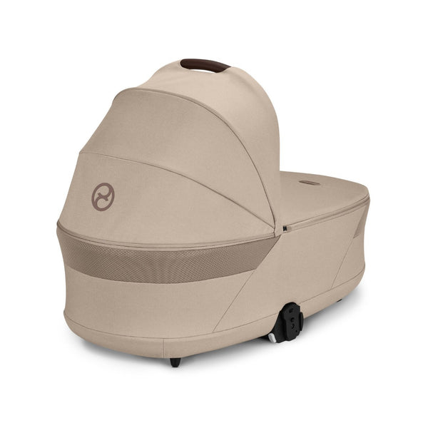 CYBEX Balios S Lux Duo com alcofa Cot S Lux, carrinho de bebé Travel System com suspensão avançada, assento reversível, capota XXL UPF 50+ e utilização desde o nascimento até aos 4 anos. Almond Beige