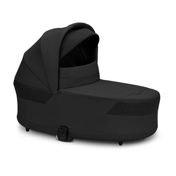 CYBEX Balios S Lux Duo com alcofa Cot S Lux, carrinho de bebé Travel System com suspensão avançada, assento reversível, capota XXL UPF 50+ e utilização desde o nascimento até aos 4 anos. Moon Black