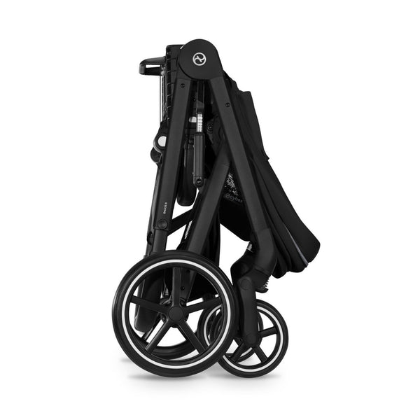 CYBEX Balios S Lux Duo com alcofa Cot S Lux, carrinho de bebé Travel System com suspensão avançada, assento reversível, capota XXL UPF 50+ e utilização desde o nascimento até aos 4 anos. Moon Black