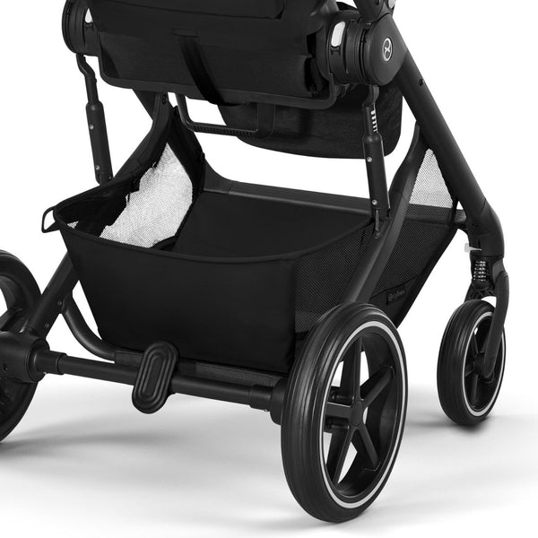 CYBEX Balios S Lux Duo com alcofa Cot S Lux, carrinho de bebé Travel System com suspensão avançada, assento reversível, capota XXL UPF 50+ e utilização desde o nascimento até aos 4 anos. Moon Black