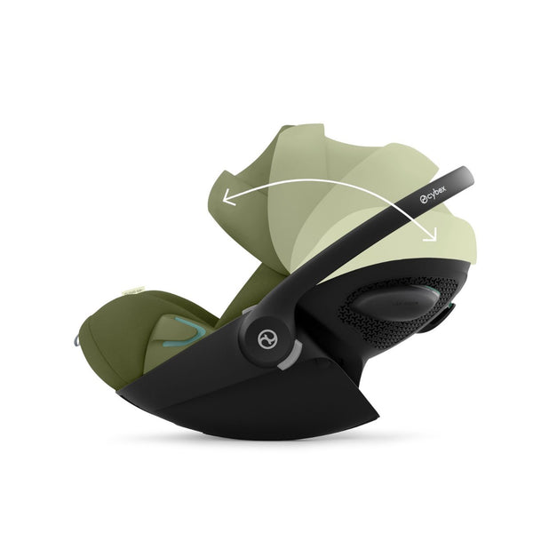 Cadeira auto CYBEX Cloud G3 Plus i-Size para bebé com posição totalmente deitada, ventilação Plus, proteção lateral L.S.P. e compatibilidade com Base G/G3 e Travel System Moss Green