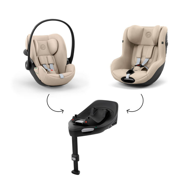CYBEX Sirona G3, cadeira auto i-Size com rotação de 360°, contramarcha até aos 4 anos, sistema de proteção lateral L.S.P. e compatível exclusivamente com a Base G3. Almond Beige