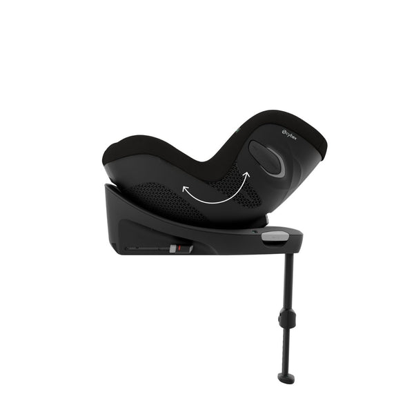 CYBEX Sirona G3 Plus, cadeira auto i-Size com rotação de 360°, tecidos Plus 6 vezes mais respiráveis, proteção lateral L.S.P. e compatível exclusivamente com a Base G3. Moon Black