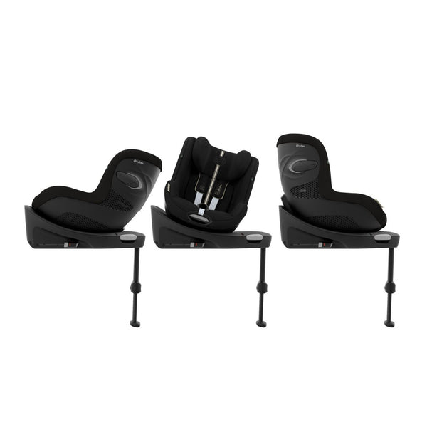 CYBEX Sirona G3 Plus, cadeira auto i-Size com rotação de 360°, tecidos Plus 6 vezes mais respiráveis, proteção lateral L.S.P. e compatível exclusivamente com a Base G3. Moon Black