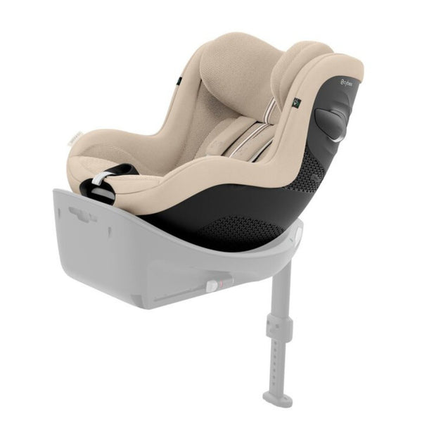 Cadeira auto CYBEX Sirona G Plus i-Size com rotação 360 e proteção lateral na cor Almond beige