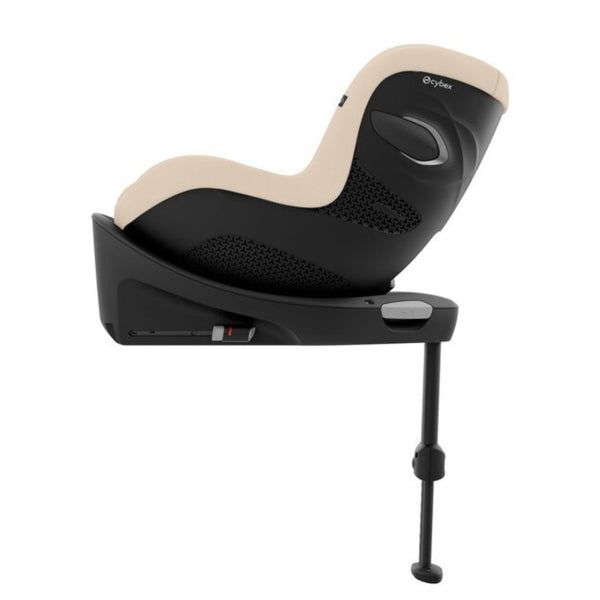 Cadeira auto CYBEX Sirona G Plus i-Size com rotação 360 e proteção lateral na cor Almond beige