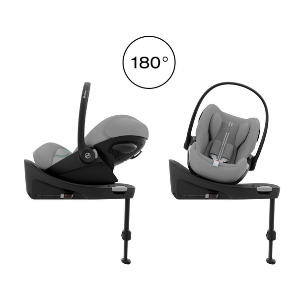 Cadeira auto CYBEX Cloud G Plus i-Size com reclinação totalmente horizontal, tecido em malha respirável, proteção lateral L.S.P., capota UPF50+ e compatível com Base G ISOFIX para bebés dos 40 aos 87 cm.