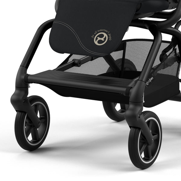 CYBEX EEZY S TWIST+ 2 BLACK, carrinho de bebé compacto com assento rotativo de 360°, rodas todo-o-terreno, arnês One-Pull, fecho com uma mão e compatibilidade com cadeiras auto CYBEX, Maxi-Cosi e BeSafe desde o nascimento até aos 22 kg.