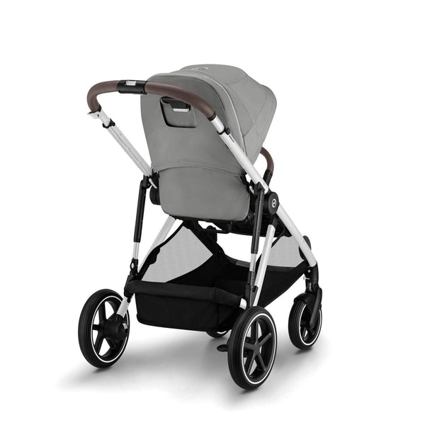 CYBEX GAZELLE S SILVER, carrinho de bebé para uma ou duas crianças, com mais de 20 configurações, fecho compacto, grande capacidade de arrumação e compatibilidade com cadeiras auto CYBEX, BeSafe e Maxi-Cosi. Stone Grey