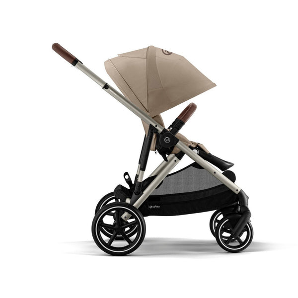 CYBEX GAZELLE S TAUPE, carrinho modular para uma ou duas crianças com mais de 20 configurações, arnês One-Pull, fecho compacto, capacidade de carga até 23 kg e compatibilidade com alcofas, cadeiras auto e acessórios Gazelle S. Almond Beige