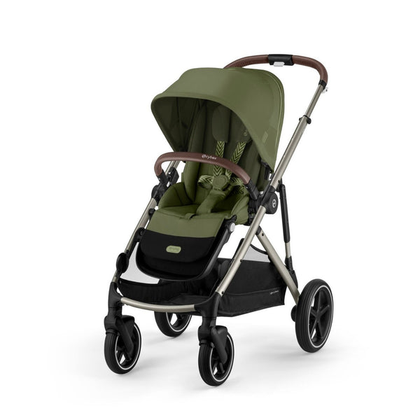 CYBEX GAZELLE S TAUPE, carrinho modular para uma ou duas crianças com mais de 20 configurações, arnês One-Pull, fecho compacto, capacidade de carga até 23 kg e compatibilidade com alcofas, cadeiras auto e acessórios Gazelle S. Moss Green