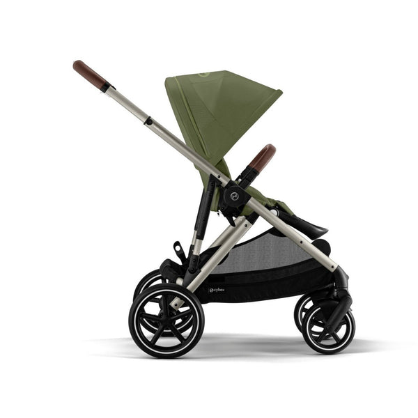 CYBEX GAZELLE S TAUPE, carrinho modular para uma ou duas crianças com mais de 20 configurações, arnês One-Pull, fecho compacto, capacidade de carga até 23 kg e compatibilidade com alcofas, cadeiras auto e acessórios Gazelle S. Moss Green